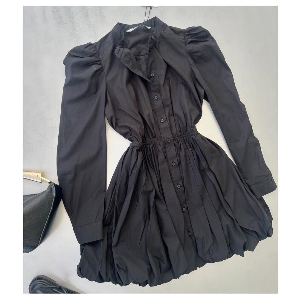ZARA Cotton Balloon Sleeve Mini Dress ๐คโจ NWT - Picture 15 of 15